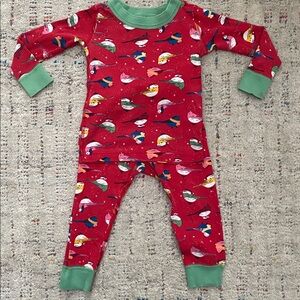 Hanna Andersson baby Red Bird holiday Christmas pajama set size 18-24